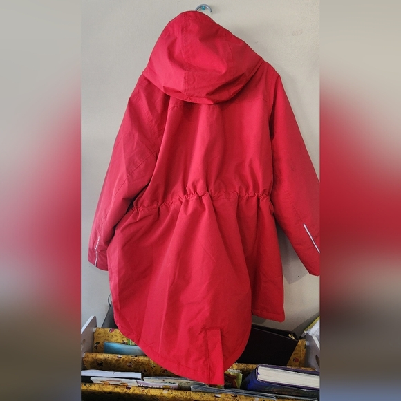 Lands End plus squall cherry red jacket - Picture 6 of 10